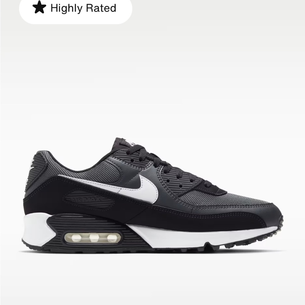 Nike Air Black and White Athletic Shoes